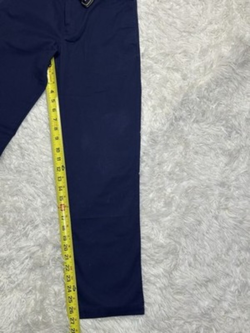 Polo Ralph Lauren Kids Boys Pants Navy Blue 14 Belted Stretch Polo Logo Cotton - Picture 4 of 7